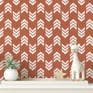 Terrakotta Chevron Pfeil Tapete