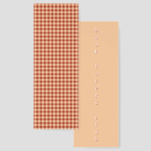 Terrakotta-Creme-Gingham-Abstrakt-Antik-Retro 