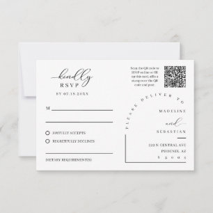 Terrakotta-Erdige-Boho-RSVP-Hochzeits-Einlegekarte RSVP Karte