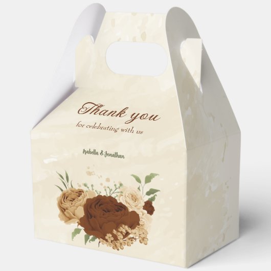 Terrakotta-Erdton Blumenzwiebeldörfchen Geschenkschachtel (Vorderseite)