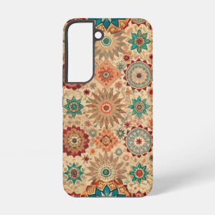 Terrakotta Ethnisches Mandala Ornamental Boho Graf Samsung Galaxy Hülle