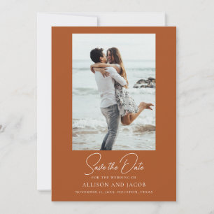 Terrakotta-Foto-Hochzeit-Save-The-Date Save The Date