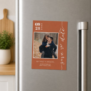 Terrakotta-Foto-Save-the-Date Magnetkarte