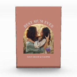 Terrakotta-Foto-Typografie Fotoblock