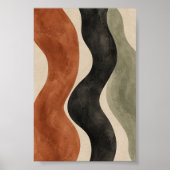 Terrakotta-Frequenz-Kunstprint Poster (Vorne)