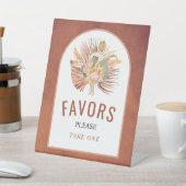 Terrakotta-Gastgeschenke Hochzeiten aus getrocknet Sockelschild (In SItu)