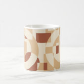 Terrakotta-Geometrie Nahtloses Muster Kaffeetasse (Mittel)