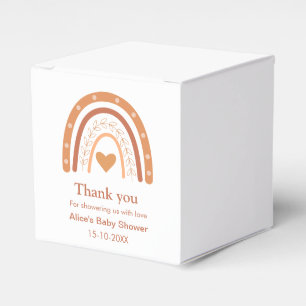 Terrakotta geschlechtsneutrales Boho-Regenbogen in Geschenkschachtel