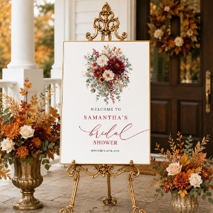 Terrakotta-Herbst-Stil-Junggesellinnen-Abschied-Em Poster
