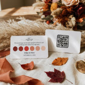 Terrakotta-Herbsthochzeitskleidung Farbpalette für Begleitkarte