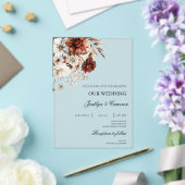Terrakotta-Hochzeit Acryleinladungen (In Situ (Hochzeit))