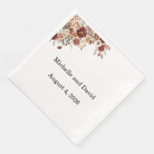 Terrakotta-Hochzeit, Empfang, Abendessen Serviette (Ecke)