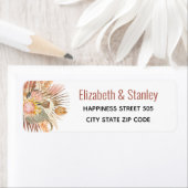 Terrakotta-Hochzeit mit getrockneten Palmen und Pa (Insitu)