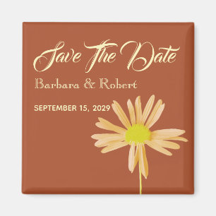 Terrakotta-Hochzeit Save The Date Einladung Magnet