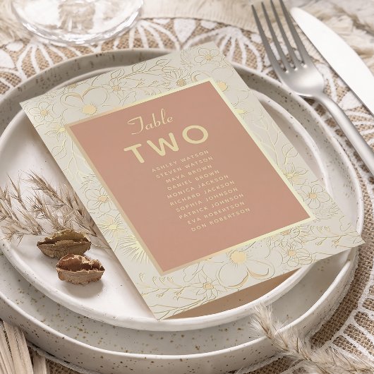 Terrakotta-Hochzeitssitzplan
