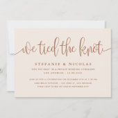 Terrakotta-Kalligraphie Wir tippten die Knotenhoch Einladung (Vorderseite)