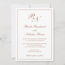 Terrakotta Klassische Elegante Hochzeit