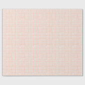 Terrakotta Klassisches Gingham Geschenkpapier (Flach)