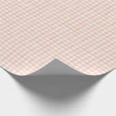 Terrakotta Klassisches Gingham Geschenkpapier (Ecke)