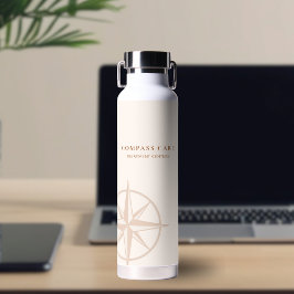Terrakotta-Kompassrose Markenzeichen für psychisch Trinkflasche