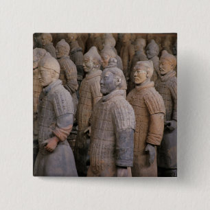 Terrakotta-Krieger im Grab von Kaiser Qin Shihuang Button