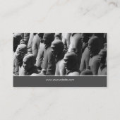 Terrakotta-Kriegerxian-China-Fotografie-Foto Visitenkarte (Rückseite)