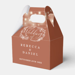 Terrakotta-Lichterkette Florale Hochzeit Geschenkschachtel