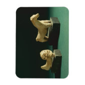 Terrakotta, Löwe und Pferd, Mohenjodaro 2300-1750 Magnet (Vertikal)