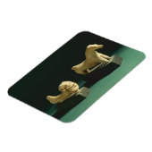 Terrakotta, Löwe und Pferd, Mohenjodaro 2300-1750 Magnet (Linke Seite)