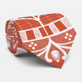 Terrakotta-Mandala Krawatte (Gerollt)