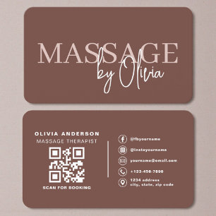 Terrakotta-Massage-Therapie-QR-Code Visitenkarte
