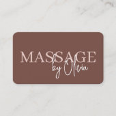 Terrakotta-Massage-Therapie-QR-Code Visitenkarte (Vorderseite)
