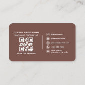 Terrakotta-Massage-Therapie-QR-Code Visitenkarte (Rückseite)
