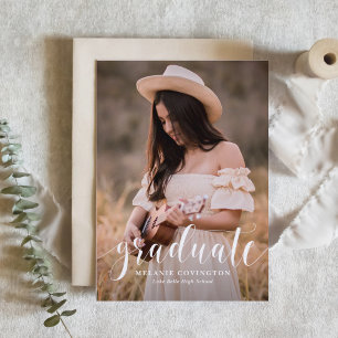 Terrakotta-Moderne-Kalligrafie-Foto-Abschluss Einladung