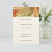 Terrakotta Nouveau Save The Date (Stehend Vorderseite)
