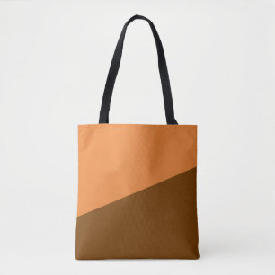 Terrakotta Orange Kastanienbraun Minimal Diagonale Tasche