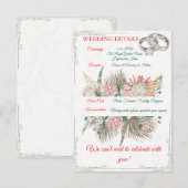 Terrakotta-Pampasgras-Einsatz für Übertopf Begleitkarte (Vorne/Hinten)