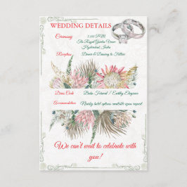 Terrakotta-Pampasgras-Einsatz für Übertopf Begleitkarte