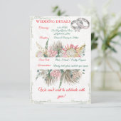 Terrakotta-Pampasgras-Einsatz für Übertopf Begleitkarte (Stehend Vorderseite)