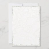 Terrakotta-Pampasgras-Hochzeitseinladung Save The Date (Rückseite)