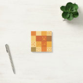 Terrakotta-Patchwork-Quilt-Rustikal-Bauernhaus-Blu Post-it Klebezettel (Büro)