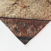 Terrakotta-Patchwork-Quilt Rustikal Retro Vintage Fleecedecke (Ecke)