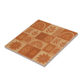 Terrakotta-Patchwork-Quilt Rustikales Landhaus Flo Fliese (Seite)