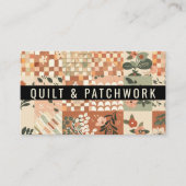 Terrakotta-Quilt-Patchwork-Handmade-Kleidung Visitenkarte (Vorderseite)