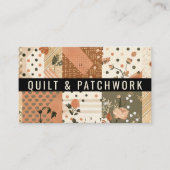 Terrakotta-Quilt-Patchwork-Handmade-Kleidung Visitenkarte (Vorderseite)