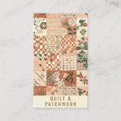 Terrakotta-Quilt-Patchwork-Handmade-Kleidung Visitenkarte (Vorderseite)