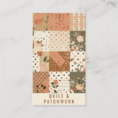 Terrakotta-Quilt-Patchwork-Handmade-Kleidung Visitenkarte (Vorderseite)