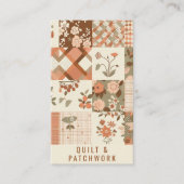 Terrakotta-Quilt-Patchwork-Handmade-Kleidung Visitenkarte (Vorderseite)