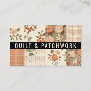 Terrakotta-Quilt-Patchwork-Handmade-Kleidung Visitenkarte