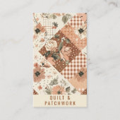 Terrakotta-Quilt-Patchwork-Handmade-Kleidung Visitenkarte (Vorderseite)
